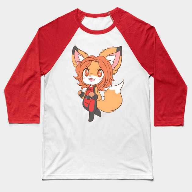 AK Girl (Art by SmolsammichOwO) Baseball T-Shirt by Reynard City